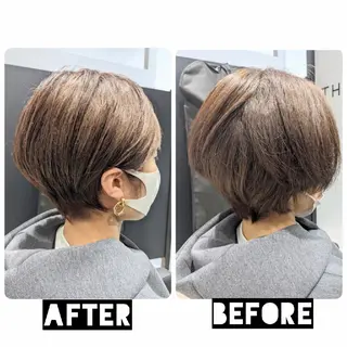 ショート カラー パーマ ヘアアレンジ 心斎橋難波本店 店長 THE ECT 中尾のヘアスタイル