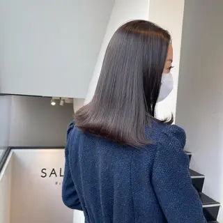 セミロング カラー MURANAKA RYOのヘアスタイル
