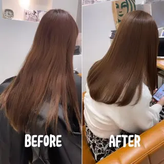 【完全個室】髪質改善 暖色カラー/山崎唯奈のヘアスタイル