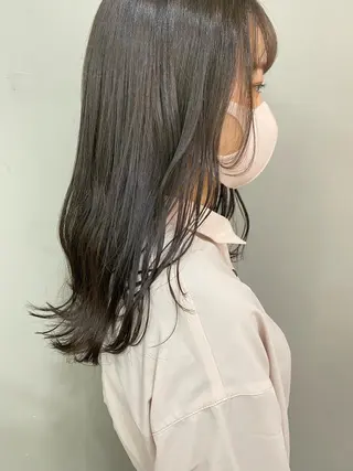 セミロング カラー パーマ ヘアアレンジ メンズ キッズ ネイル マツエク・マツパ インナーカラー/ KANAのヘアスタイル