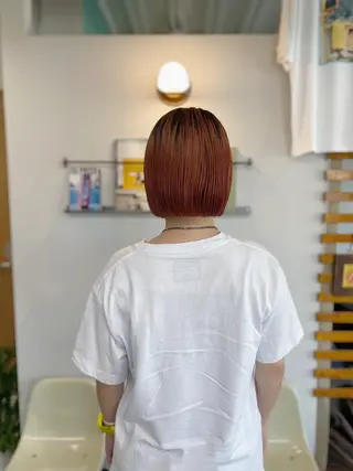 ショート カラー ノグチ ユウキ/ボブのヘアスタイル