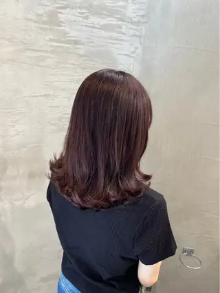 ミディアム カラー るな ／nabi 船橋のヘアスタイル