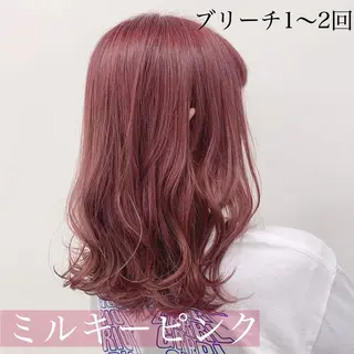 ミディアム カラー ヘアアレンジ 美髪矯正/透明感カラ ー🫧YUUKI🫧のヘアスタイル