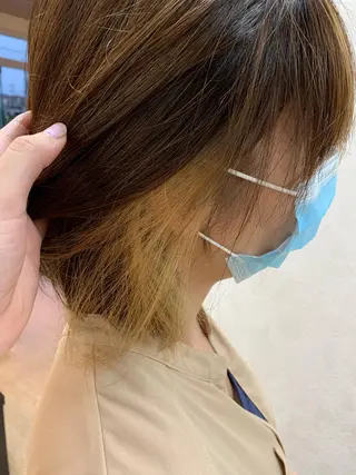 ショート カラー 加藤 遥花のヘアスタイル
