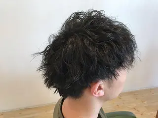 パーマ メンズ 湯浅  隆のヘアスタイル
