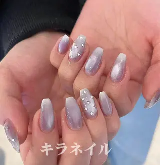 ネイル 🎀kira 長さだし💗モチ最高のネイルデザイン