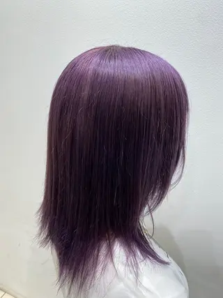 セミロング カラー 縮毛矯正/髪質改善 インナーカラーせいぎのヘアスタイル