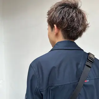 ショート カラー パーマ メンズ Kinoshita Akieのヘアスタイル