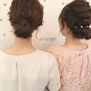 ミディアム ヘアアレンジ 市川 千夏のヘアスタイル
