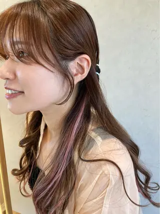 ロング nono/パーマ /顔まわりカット🐈のヘアスタイル