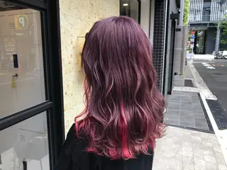 ミディアム カラーモデル募集中 美容室ハピスのヘアスタイル