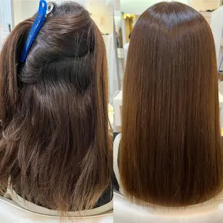 セミロング パーマ 【髪質改善】 美髪/久岡徹也のヘアスタイル