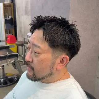 ショート パーマ ヘアアレンジ メンズ MENIN メンズ サロン　望月　涼太のヘアスタイル