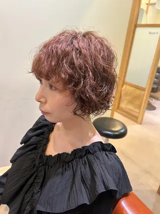 ショート パーマ 久木原 ゆりのヘアスタイル