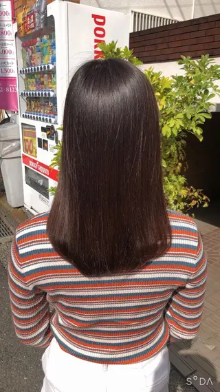 セミロング 髪質改善✨自由が丘 札辻 拓未のヘアスタイル
