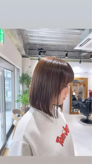 ミディアム カラー 🩵ボブ/レイヤー /髪質改善🩵のヘアスタイル