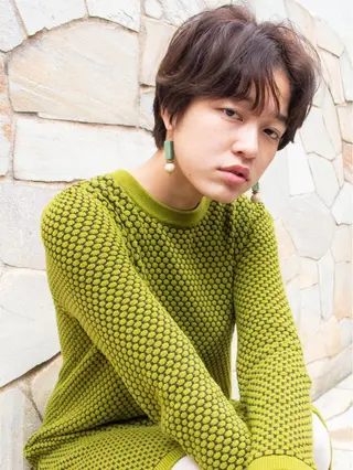 ショート カラー gite カワムラナオキのヘアスタイル