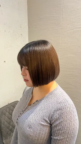 ミディアム Glimpseあやね 🎀大濠/髪質改善のヘアスタイル