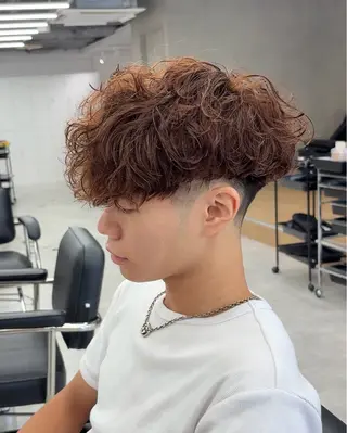 ショート パーマ メンズ メンズパーマ/ 新潟駅/佐藤裕のヘアスタイル