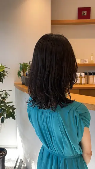 ミディアム 山口 陸のヘアスタイル