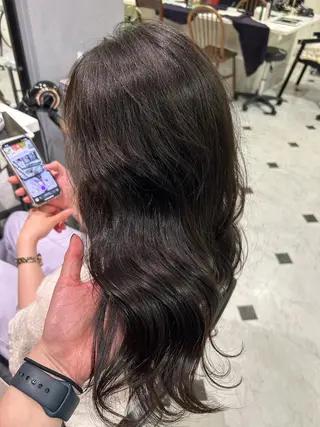 ロング カラー 🌟デザインカラー 久保悠那のヘアスタイル