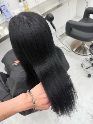 ロング カラー 中韓レイヤー/ ブラウン🤎はやとのヘアスタイル