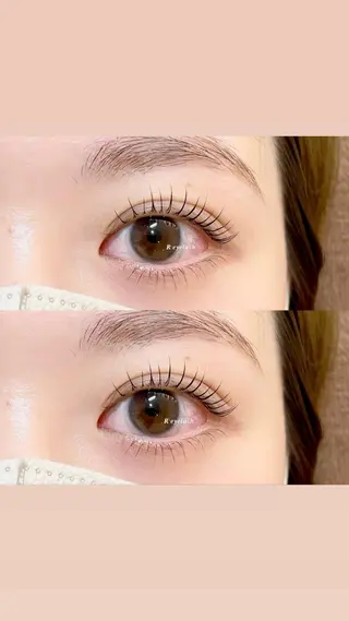 ショート カラー パーマ ヘアアレンジ メンズ キッズ ネイル マツエク・マツパ 𝑹 eyelashのマツエク・マツパデザイン