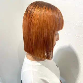 ミディアム カラー shiho .のヘアスタイル