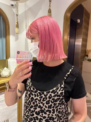 ミディアム カラー ヘアアレンジ 髪質改善【縮毛矯正】 北千住 田邉 澪のヘアスタイル