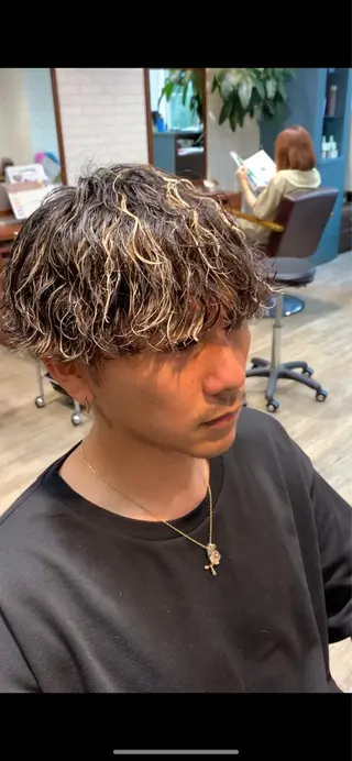 ショート パーマ メンズ Blossom大塚 ディレクター永野のヘアスタイル