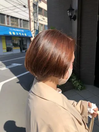 ミディアム メンズパーマ、カラー 大募集村上莉奈のヘアスタイル