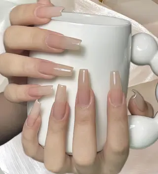 ネイル ロングネイル長さ出し 専門Spade Qのネイルデザイン