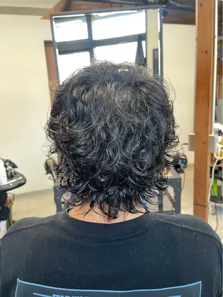 パーマ メンズ ｼﾉｻﾞｷ ｷﾅのヘアスタイル