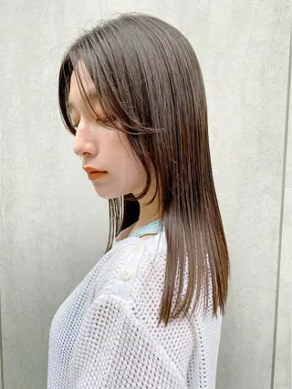 ミディアム パーマ ミディアムヘア🌼 さきのヘアスタイル