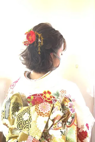 ミディアム トレンドパーマ 加藤菜月のヘアスタイル