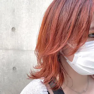 ミディアム カラー ヘアアレンジ 【ダメージレス施術】 【透明感】北村 拓也のヘアスタイル