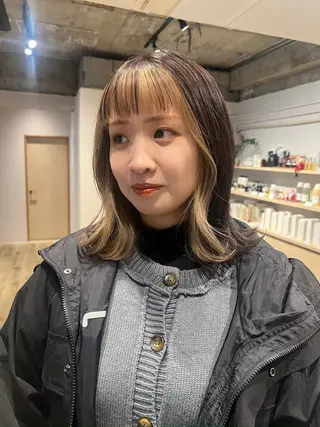 ミディアム カラー SERENA ㅤのヘアスタイル