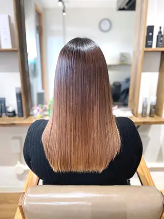 セミロング カラー 美髪専門サロン kazuのヘアスタイル