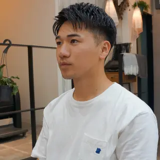 ショート パーマ メンズ ダウンパーマ 【sity.ザイク】のヘアスタイル