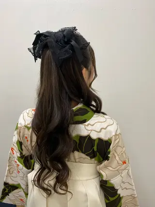 ヘアアレンジ ヘアアンドメイクムタ 新居のヘアスタイル