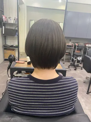 ショート yui/パーマ/ メンズカットのヘアスタイル