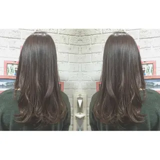 ミディアム カラー パーマ メンズhair /こえびのヘアスタイル