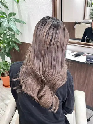 ロング カラー ヘアアレンジ Belle hair Design青野大貴のヘアスタイル