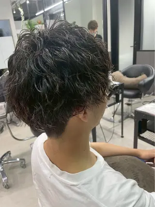 ショート カラー パーマ ヘアアレンジ メンズ マンツーマンメンズ 特化🎀yuikaのヘアスタイル