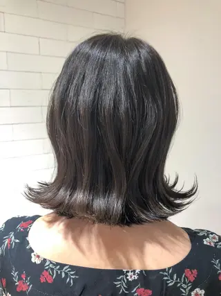 セミロング カラー ヘアアレンジ レイヤー×ヘッドスパ ＊保田遥＊のヘアスタイル