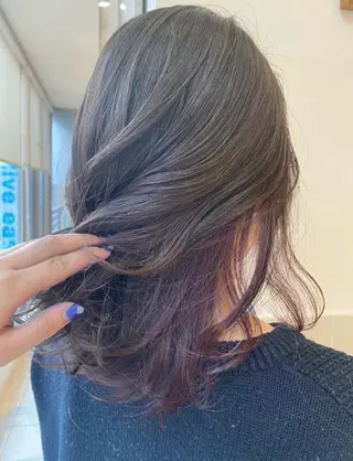 ミディアム カラー 🦖透明感カラー 🦖三橋広空のヘアスタイル