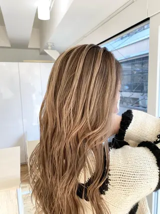 ロング カラー ヘアアレンジ 久米 治仁のヘアスタイル