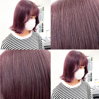 カラー ハイトーン×レイヤー カットTAKUMIのヘアスタイル