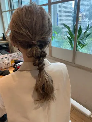 ヘアアレンジ ヘアセット⌇艶カラー 🫧⌇Nanahoのヘアスタイル