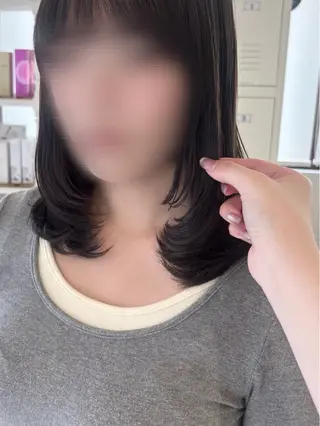 ミディアム カラー にゅーかわいいヘア♡ おがわゆいり౨ৎのヘアスタイル